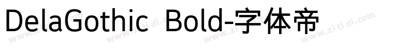 DelaGothic Bold字体转换